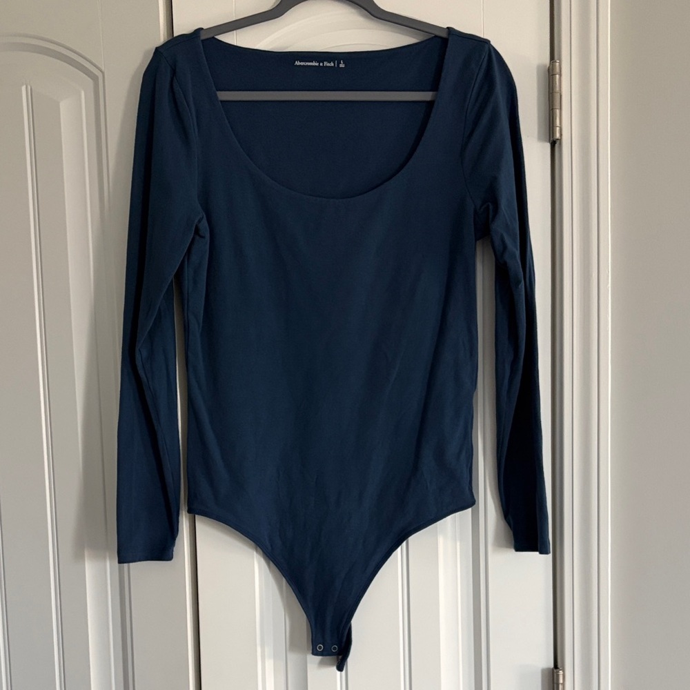 Blue Long Sleeve Bodysuit